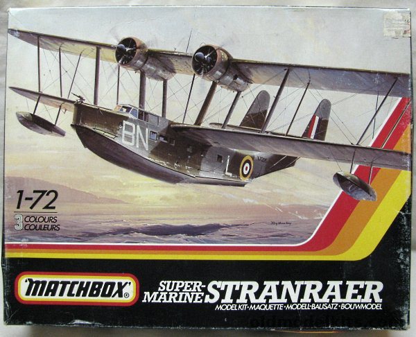 Matchbox 1/72 Supermarine Stranraer - RAF No.209 Sq Mountbatten Plymouth England 1938 / No. 240 Sq Scotland Jly 1940-April 1941 / No. 228 Sq Pembroke Dock South Wales April 1937, PK601 plastic model kit